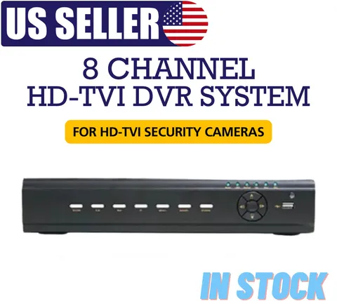 8 Channel DVR HD TVI 1080p Recording HDMI 1080p Output No HDD CNB RTC081