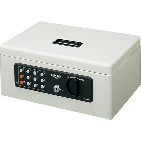 KOKUYO Portable Safe with Keypad, Gray, A4 Size, CB-T11M