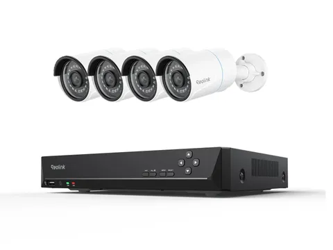 Reolink SmartCam RLK8-410B4 5MP Wired PoE IP Security Camera System 4 Cam NVR