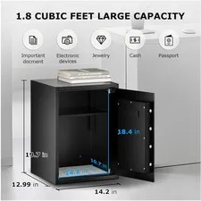 Heavy-Duty Digital Security Safe, 14.2" x 12.99" x 19.7"