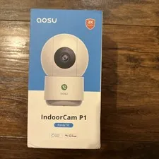 NEW Aosu IndoorCam P1 2K Pan & Tilt Security Camera