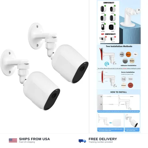 2Pack Adjustable Wall Mount for Arlo Pro, Arlo Pro 2/3/4, Arlo Ultra & Essent...