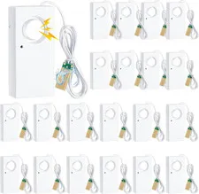 Hoteam 20 Pcs Water Sensor Alarm Leak Detector 120Db Water Leak Alarm 9V Battery