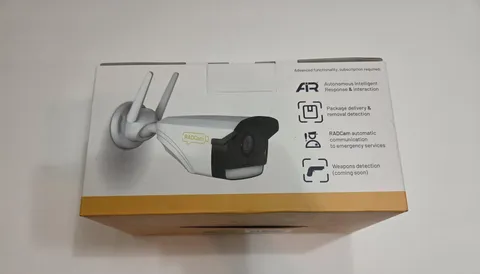 RADCam Outdoor Talking Bullet Security Camera White 1080p WiFi Night Vision