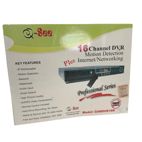 Q-See 16 Channel DVR Motion Detection Professional Series QSNDVR16R New Box