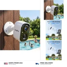 LongPlus 3K Wireless Outdoor Security Camera with AI Detection and Siren | Wi...