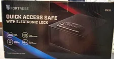 Fortress 5SE20 Quick Access Safe Electronic Lock, Backup Keys, Black