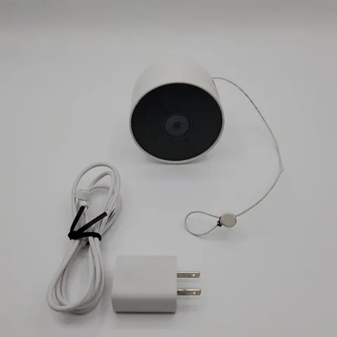 Google Nest Cam Indoor/Outdoor Surveillance Camera, Snow, Pack of 1