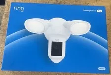 Ring Floodlight Cam Wired Pro w/ Birds Eye View 3D Motion Detection White
