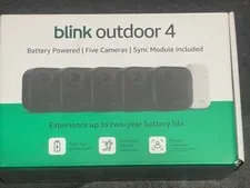 BRAND NEW BLINK Outdoor 4 (4th Gen) 5-Camera Security System w/ Sync Module Core