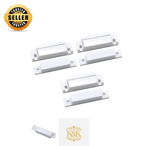 White MC-31 Door Window Alarm - 3 Reed Switch Sensors for Easy Installation