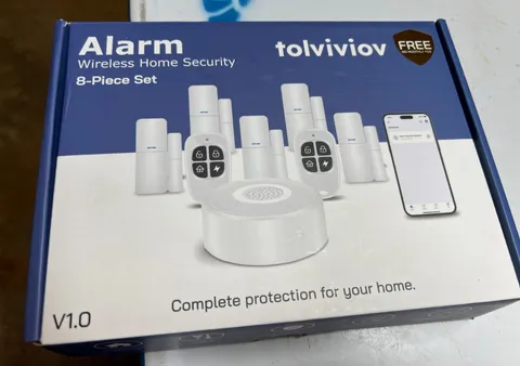 Tolviviov 8 Piece Smart Home Alarm System Wifi NEW OPEN BOX ALEXA