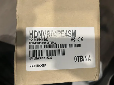 BRAND NEW- Line Spex HDNVR04PE4SM UHD Video Recorder