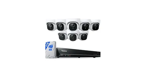 REOLINK 16CH 4K Security Dome Camera System with 4TB HDD RLK16-800D8 - New