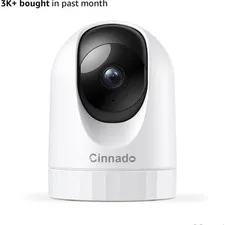 Cinnado D1 3MP Indoor Wi-Fi IP Security Camera Night Vision 2-Way Alexa