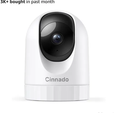Cinnado D1 3MP Indoor Wi-Fi IP Security Camera Night Vision 2-Way Alexa