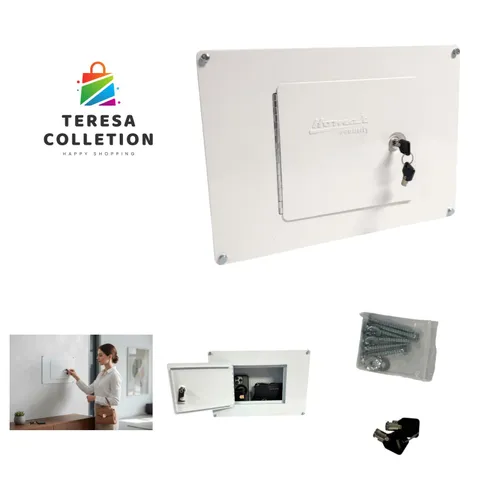 First Watch Between The Studs High Security Steel Wall Safe, White
