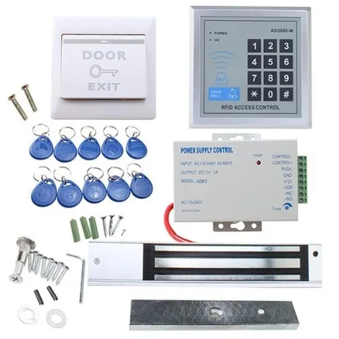 RFID Door Access Control System Kit - 280kg Electric Magnetic Lock, Security Sol