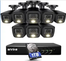 ANNKE 3K Lite Wired Security Camera System 8 x HD Outdoor CCTV Cameras 1TB!