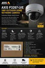 Brand New AXIS P3267-LVE 5MP Outdoor Dome Network Camera