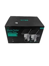 Solar Pan Cam 2-Pack, Solar Outdoor Home Security Camera, with 2K HD Color Night