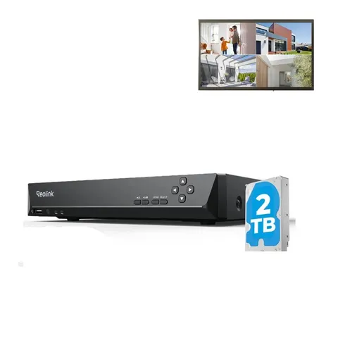 Reolink RLN8-410 8CH NVR Security Camera Recorder CCTV Surveillance 2TB HDD