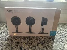 Google Nest Cam Indoor Smart Security Camera 3 Pack NC1104US NEW & Sealed