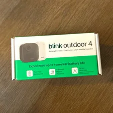 Blink Outdoor 4 Wire-Free Battery 1080p Camera + Sync Module, 1 Cam Alexa