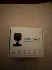 Blink Mini  2 Compact indoor plug-in smart security camera 2k  HD, New/Sealed