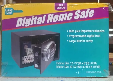 Lucky Line Digital Lock Black Electronic Safe