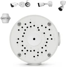 Bullet CCTV Camera Junction Box Waterproof Metal Mount Bracket Hide Cable