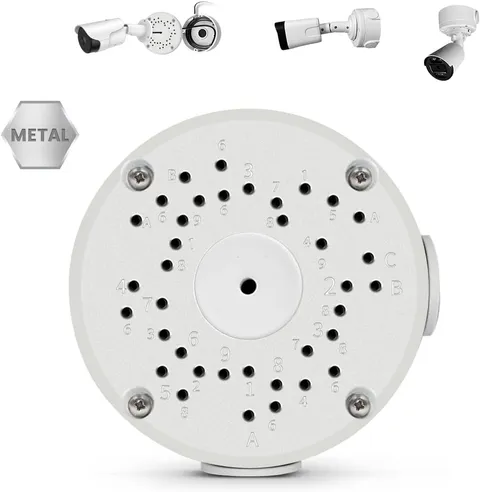 Bullet CCTV Camera Junction Box Waterproof Metal Mount Bracket Hide Cable