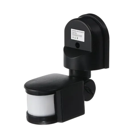 VIAPUICE Outdoor Motion Sensor, Microwave Motion Detector - Black