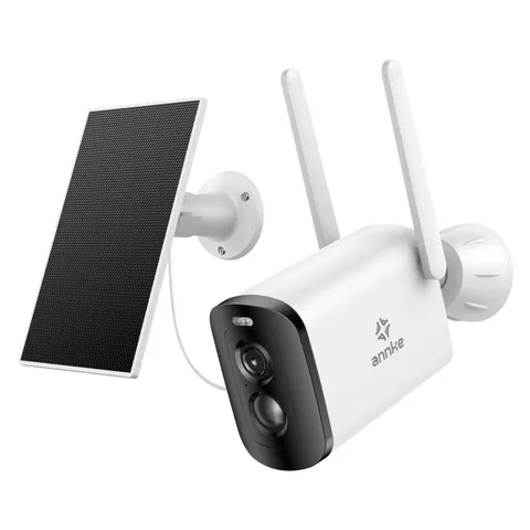 Solar Outdoor Wireless Camera, Solar Panel with 4MP Camera for Home Security,...