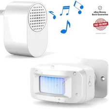Versatile Wireless Security Alarm - 1 Receiver + Sensor with Custom Ringtones
