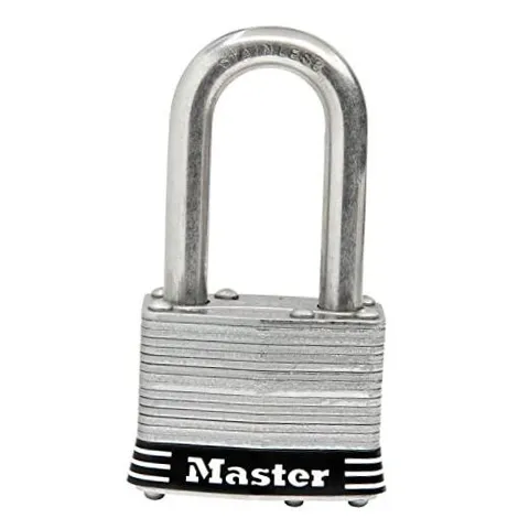 Master Lock 1SSKADLF Stainless Steel Outdoor Padlock with Key 1 Pack