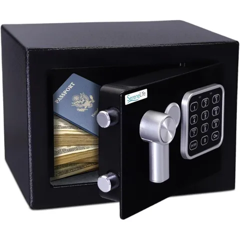 Premium Steel Digital Safe Box Electronic & Mechanical Access Secure Storage New