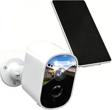 Camara De Seguridad Solar HD Wifi Inalambrica Con Vision Nocturna Para Exterior