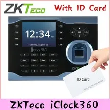 ZKTeco iClock360 +ID TCP/IP Biometric Fingerprint Attendance System Time Clock