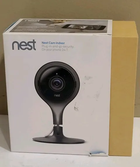 Google Nest Cam Indoor 1st Genaration Wired Security Cam  Black NC1102ES