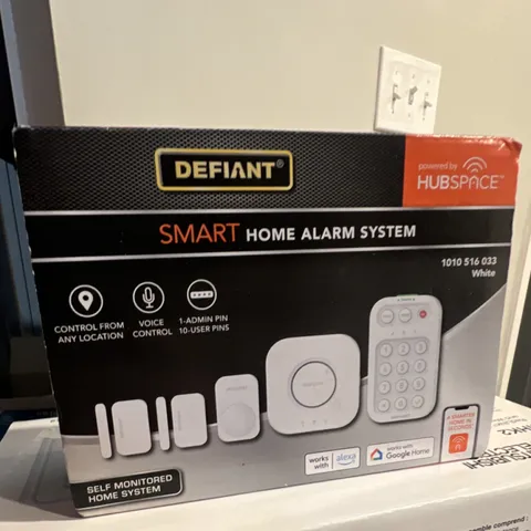 Defiant Smart Home Alarm System 1010 516 033 White Wireless Alexa Google Home