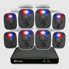 Swann 8-4680 8 Channel DVR 1TB 8 x 1080MQB Audio Cam CCTV Enforcer Kit 846808MQB