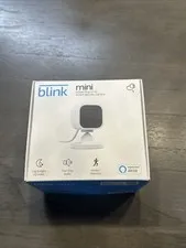 Blink Mini Indoor Plug-In HD Smart Security Camera White Tested Complete