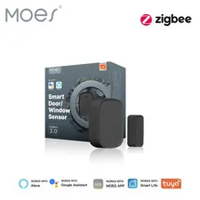 Tuya Zigbee Smart Window Door Gate Sensor Detector Smart Home Security Alarm Sys