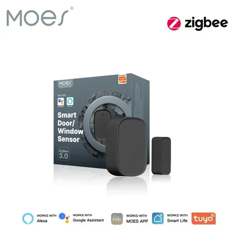 Tuya Zigbee Smart Window Door Gate Sensor Detector Smart Home Security Alarm Sys