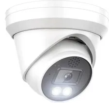 6MP Full Color Night Vision ColorVu Turret Dome IP with Visible White LED Lig...