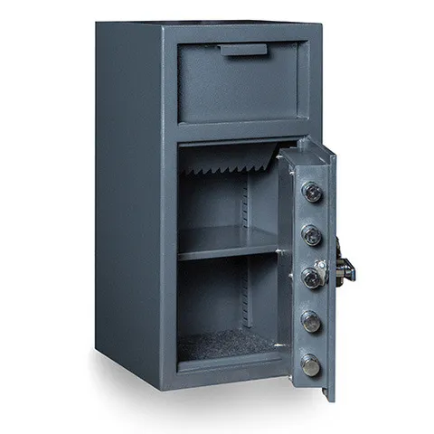 Hollon FD-2714K Depository Safe, B-Rated, Dual Key, Anti-Fish, 115 lb, Bolt-Down