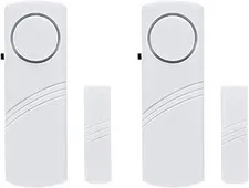 2 Pack Wireless Window Door Alarm Magnetic Security Sensor Burglar Alert Siren