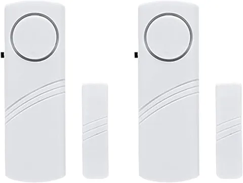 2 Pack Wireless Window Door Alarm Magnetic Security Sensor Burglar Alert Siren