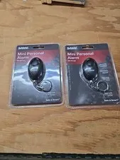 2 SABRE Clip-On Personal Alarm With LED Safety Light, 120dB Alarm, Up To 600 ft